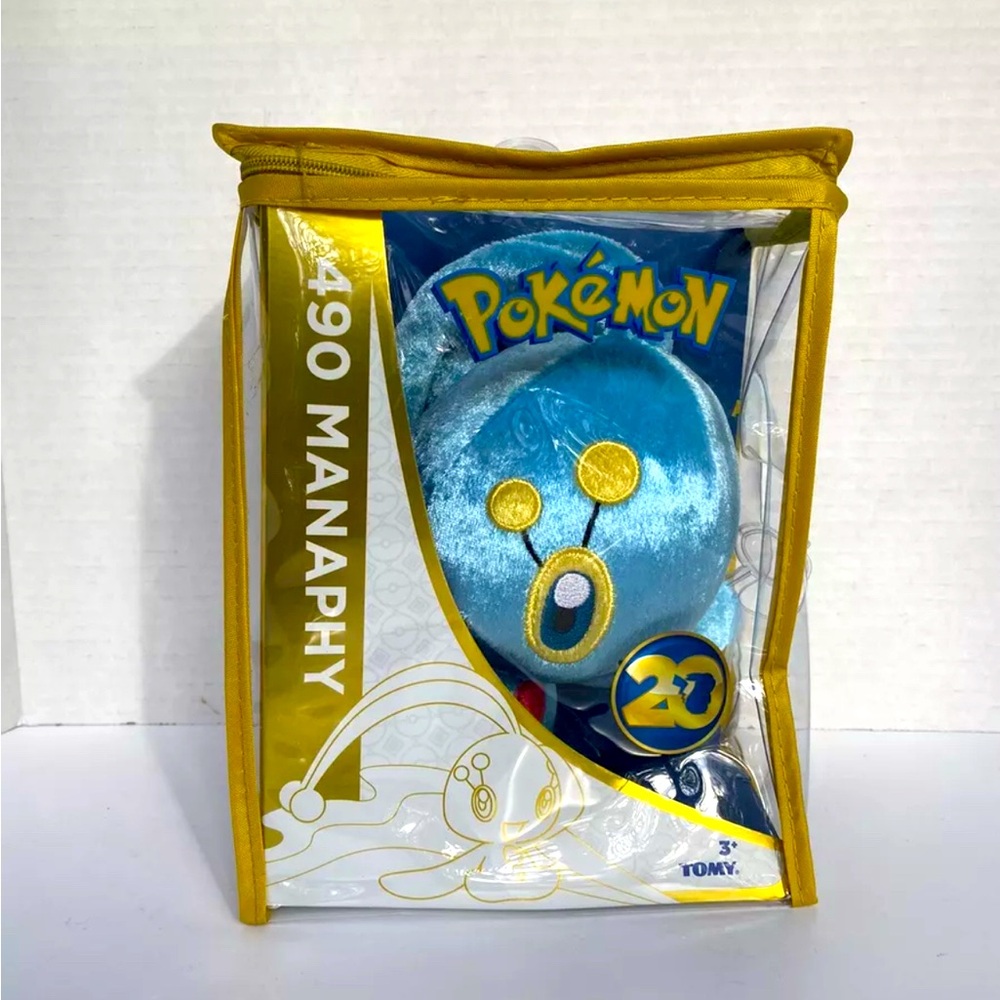 Pokémon Tomy Manaphy 20th Anniversary 8” Plush 2016 #490 Pokemon